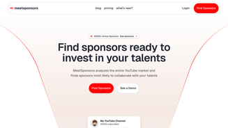 Screenshot of Meet Sponsors